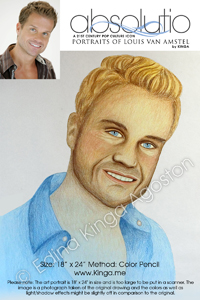 Absolutio - Louis van Amstel Portrait Series by Pencil Portrait Artist Edina Kinga Agoston