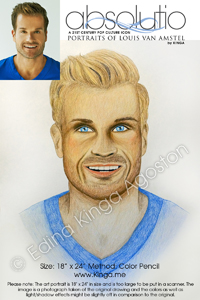 Absolutio - Louis van Amstel Portrait Series by Pencil Portrait Artist Edina Kinga Agoston