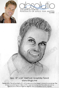 Absolutio - Louis van Amstel Portrait Series by Pencil Portrait Artist Edina Kinga Agoston