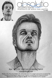 Absolutio - Louis van Amstel Portrait Series by Pencil Portrait Artist Edina Kinga Agoston