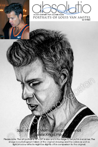 Absolutio - Louis van Amstel Portrait Series by Pencil Portrait Artist Edina Kinga Agoston